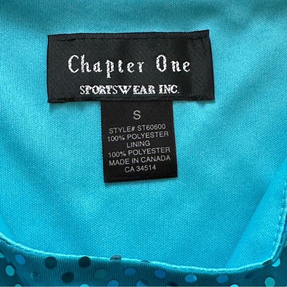 Chapter One Tank Top Blue Sequins Sparkle Knit Dressy Party Top Small NEW - Picture 2 of 11